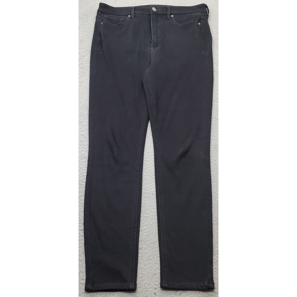 SPANX Legging Jeans Womens 30 Black Stretch High Rise Super Skinny Leg 5-Pocket